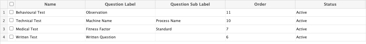 Assessment Step List